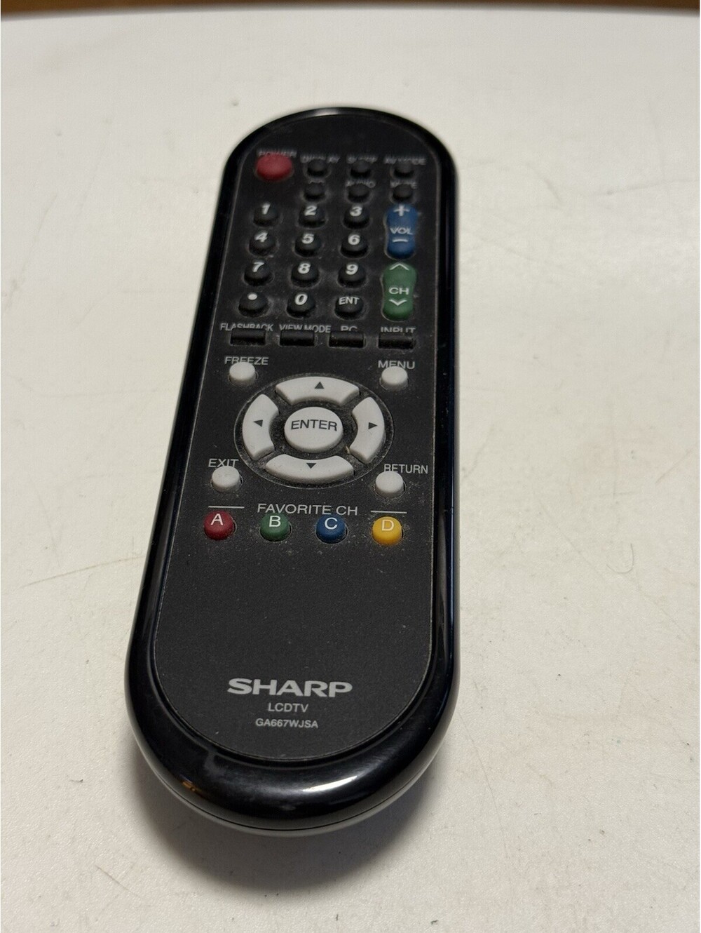 Genuine Sharp LCDTV Remote Control GA667WJSA Black , Works